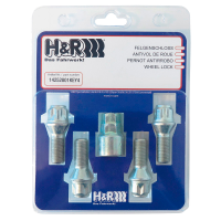 Секретни болтове за джанти M14x1.25 28mm Конус 60° | H&R 14252801KEY4