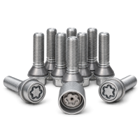 Комплект 10бр болтове за джанти M14x1.25 46mm подвижен Конус 60° | H&R 14254608SET